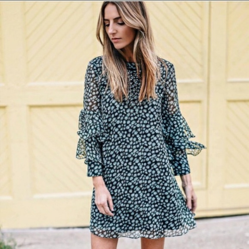 Anthropologie Ranna Gill Fluttered Tunic dress